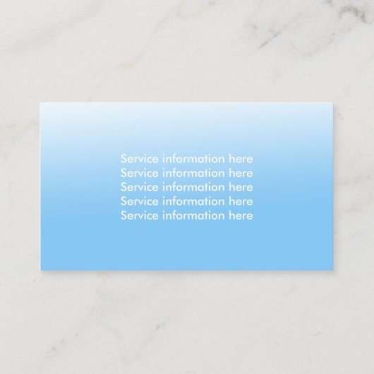 Gartenservice für Rasenmähen Visitenkarte (Rückseite)