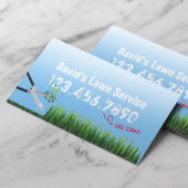 Gartenservice für Rasenmähen Visitenkarte