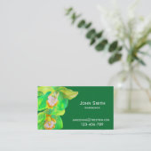 Gartenservice Modernes Design mit Orchideen Visitenkarte (Stehend Vorderseite)