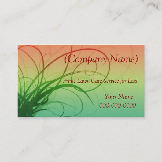 Gartenservice (oder?) Visitenkarte (Vorderseite)