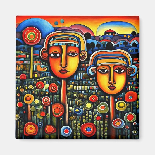 Gartensicht 1 magnet (Vorne)