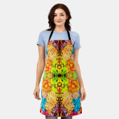 Gartensommerliche Blume, die farbenfroh sind Schürze (Getragen)