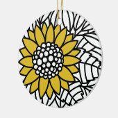GARTENSonnenblume Keramik Ornament (Links)