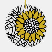 GARTENSonnenblume Keramik Ornament (Hinten)