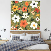 Gartenspazierweg Leinwanddruck (Insitu (Schlafzimmer))