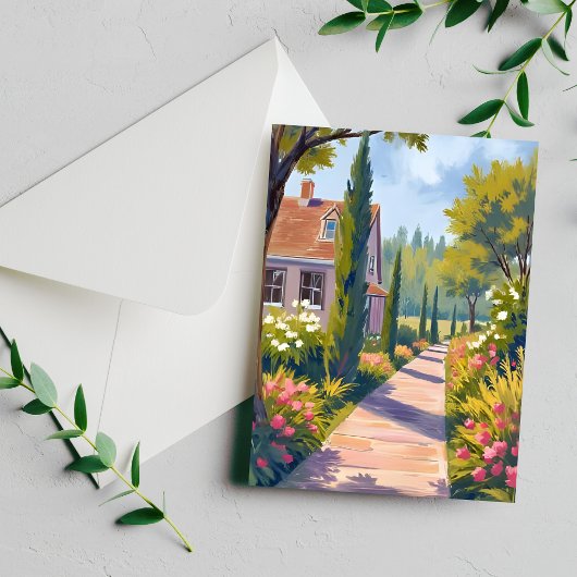 Gartenspazierweg | Ölgemäldeweg Postkarte