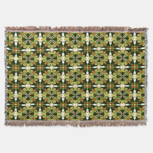 Gartenspitzenmuster kariertes Design Decke (Vorderseite)