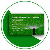 Gartensprinkler und Bewässerungsdienste Visitenkarte
