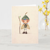 Gartensprite-Gruß-Karte Karte (Gelbe Blume)