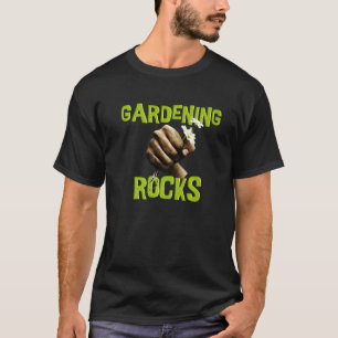 Gartenspruch Gartenarbeit macht Spaß mit Blume 1 T-Shirt