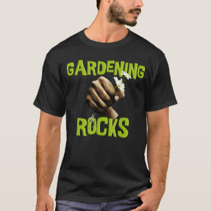 Gartenspruch Gartenarbeit macht Spaß mit Blume 1 T-Shirt