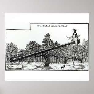 Gartenständiges schwanken in Rambouillet, von Poster