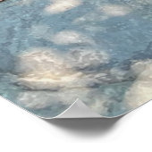 Gartensteinweg durch ruhigen Wald Poster (Ecke)