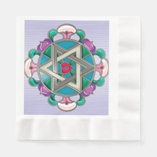 Gartenstern Serviette (Vorderseite)