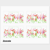 Gartensticker Rechteckiger Aufkleber (Blatt)