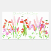 Gartensticker Rechteckiger Aufkleber (Vorderseite)