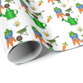 Gartenstil Carrot Watering kann Muster sein Geschenkpapier (Rolleneckpunkt)