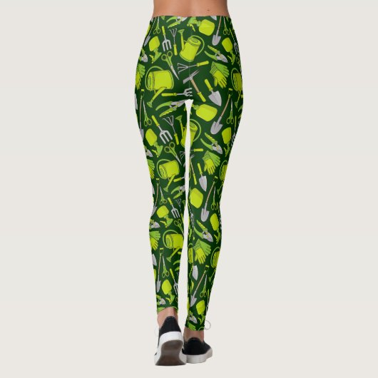 Gartensymbole Leggings (Rückseite)