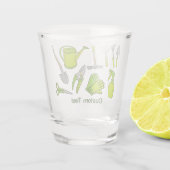 Gartensymbole Schnapsglas (Rückseite)