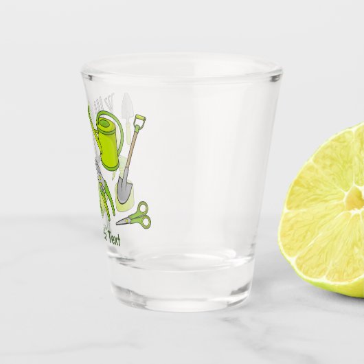 Gartensymbole Schnapsglas (Rechts)