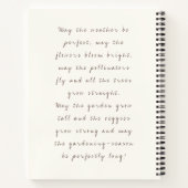 Gartentagebuch Notizblock (Rückseite)