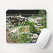 Gartenteich Wasserfall Mousepad (Mit Mouse)
