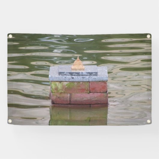 Gartentempel auf dem Wasser Banner (Horizontal)