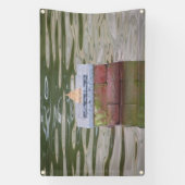 Gartentempel auf dem Wasser Banner (Vertikal)