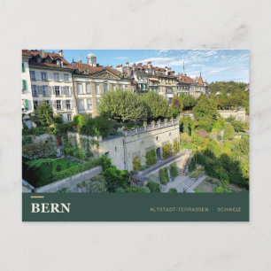 Gartenterrassen der Altstadt von Bern Postkarte