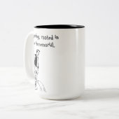 Gartenthema Zweifarbige Tasse (Vorderseite Links)