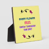 Gartenthementheorie Inspiration Zitat Fotoplatte (Vorderseite)