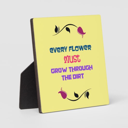 Gartenthementheorie Inspiration Zitat Fotoplatte (Vorderseite)