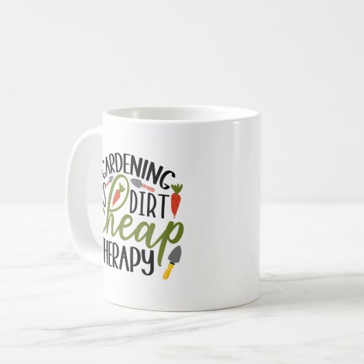 Gartentherapie Kaffeetasse (Vorderseite Links)