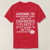 Gartentipp, wenn Sie eine Körperabdeckung mit e T-Shirt (Design vorne)