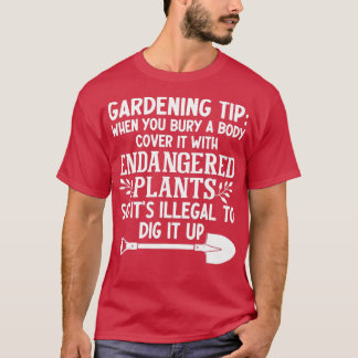 Gartentipp, wenn Sie eine Körperabdeckung mit e T-Shirt