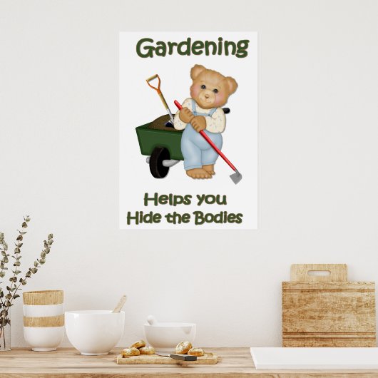 Gartentipps #2 - Verborgene Stellen Poster (Küche)