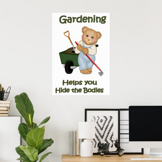 Gartentipps #2 - Verborgene Stellen Poster (Heimbüro)