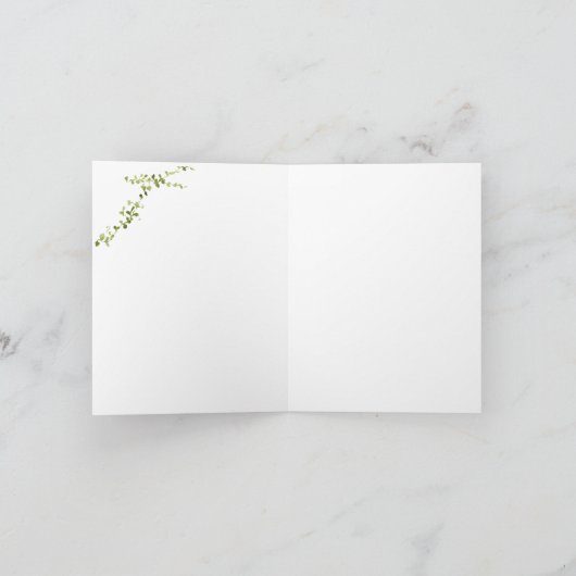 Gartentisch geklappt Danke Karte (Innenseite)