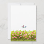 Gartentisch Naturhochzeit Einladung (Rückseite)