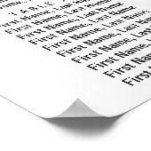 Gartentische Rose Blumentisch 9 Tische Hochzeitsta Poster (Ecke)