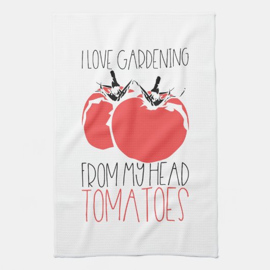 GartenTomaten/Gartengeschenk Geschirrtuch (Vertikal)