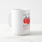 GartenTomaten/Gartengeschenk Kaffeetasse (Vorderseite Links)