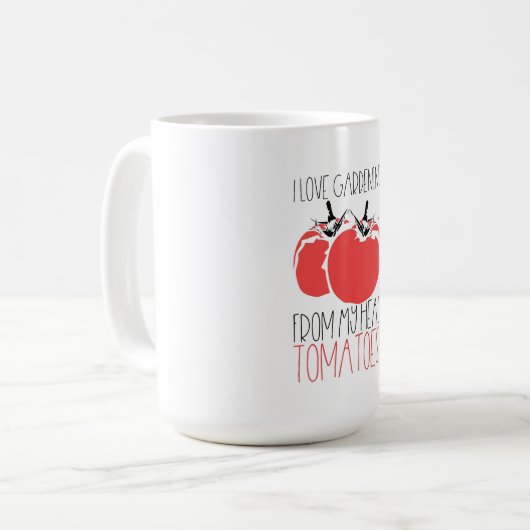 GartenTomaten/Gartengeschenk Kaffeetasse (Vorderseite Links)