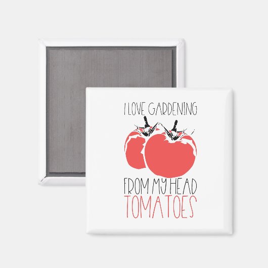 GartenTomaten/Gartengeschenk Magnet (Vorderseite/Rückseite)