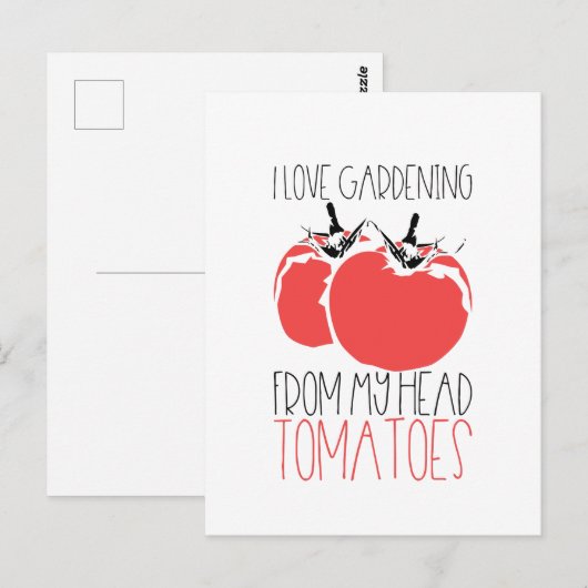 GartenTomaten/Gartengeschenk Postkarte (Vorne/Hinten)