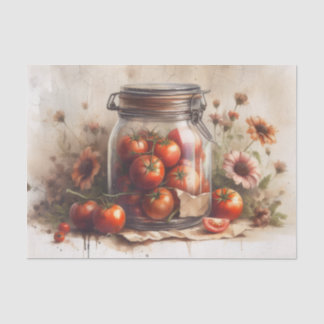 Gartentomaten, im Vintage-Stil Seidenpapier