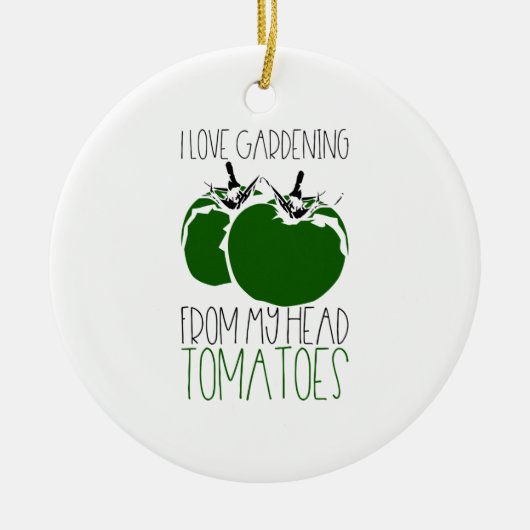 GartenTomaten Keramik Ornament (Vorne)