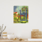 Gartentor durch August Macke Poster (Küche)