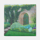 Gartentor, Englischer Garten—Kühlschrankmagnet Magnet (Vorne)