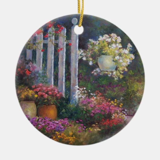 Gartentor Keramikornament (Vorne)